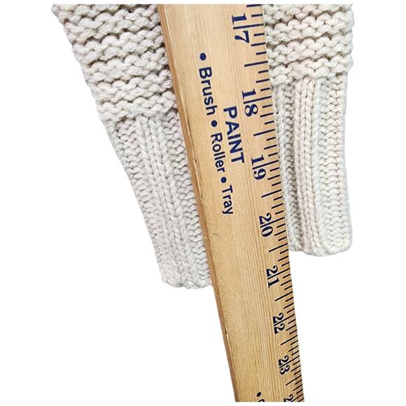 J BASICS Sweater Women SMALL Tan Turtleneck Open Knit Pullover Soft Cozy Fall - Picture 10 of 11